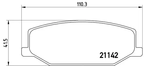 накладки BREMBO P 79 001