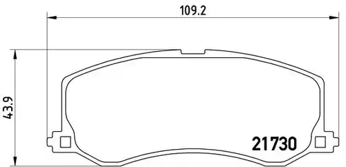 накладки BREMBO P 79 004