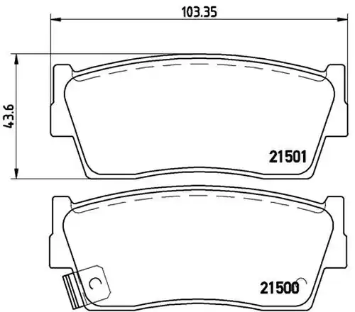 накладки BREMBO P 79 006