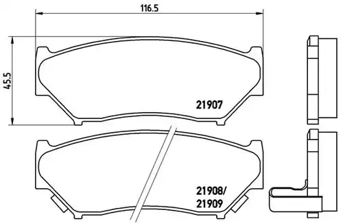 накладки BREMBO P 79 008