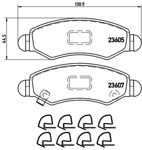 накладки BREMBO P 79 015