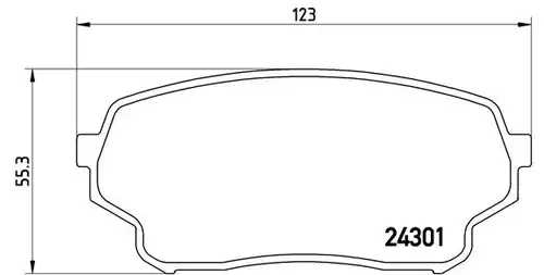 накладки BREMBO P 79 019