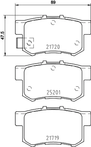 накладки BREMBO P 79 027