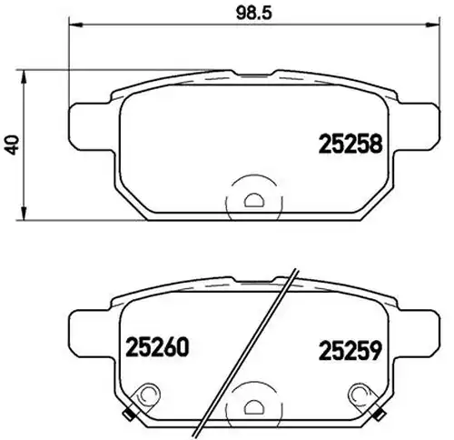 накладки BREMBO P 79 029