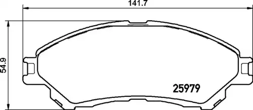 накладки BREMBO P 79 032