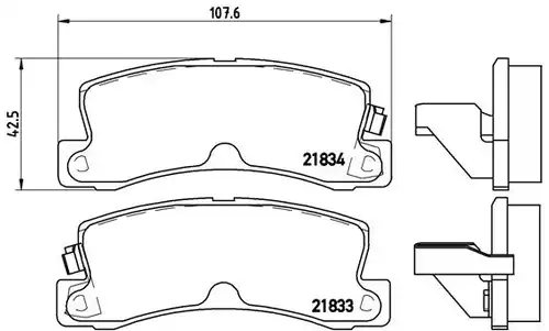 накладки BREMBO P 83 015