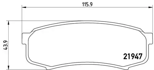 накладки BREMBO P 83 024