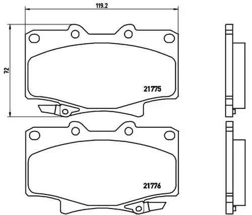 накладки BREMBO P 83 025