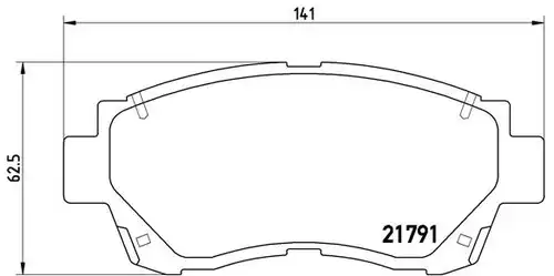 накладки BREMBO P 83 027