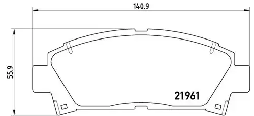 накладки BREMBO P 83 028