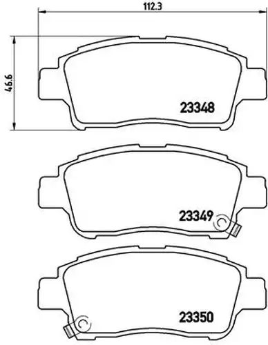 накладки BREMBO P 83 050