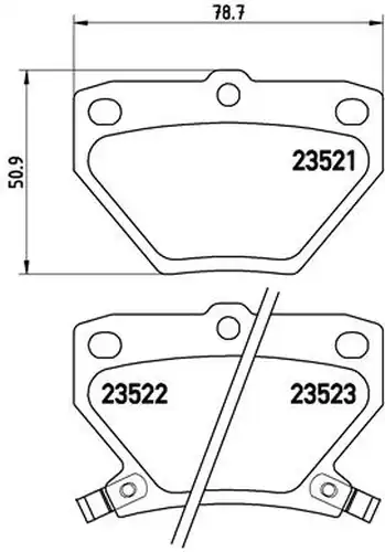 накладки BREMBO P 83 052