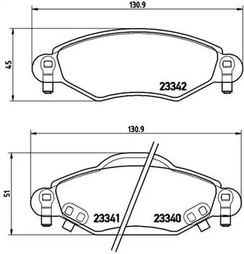 накладки BREMBO P 83 053