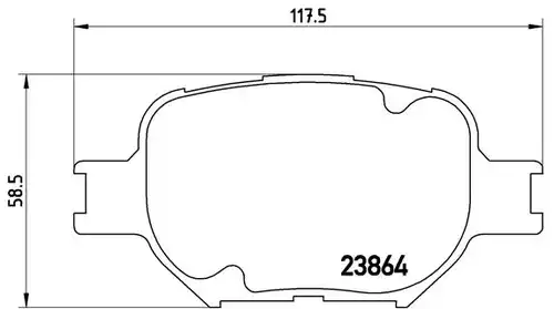 накладки BREMBO P 83 054