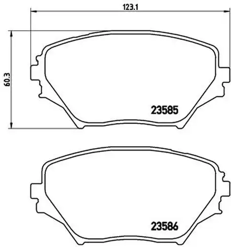 накладки BREMBO P 83 055