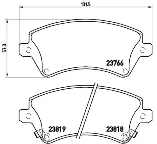 накладки BREMBO P 83 064