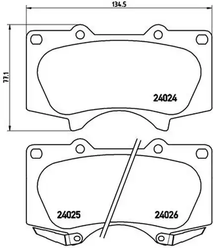 накладки BREMBO P 83 066