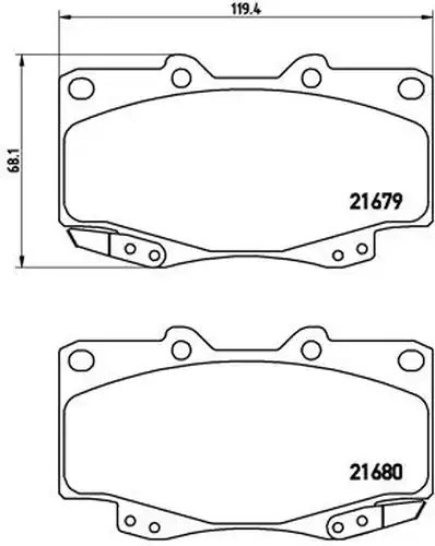 накладки BREMBO P 83 069