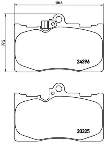 накладки BREMBO P 83 072