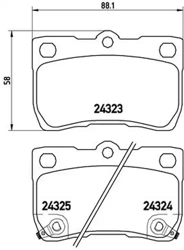 накладки BREMBO P 83 073