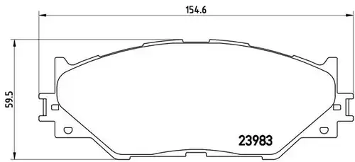 накладки BREMBO P 83 074