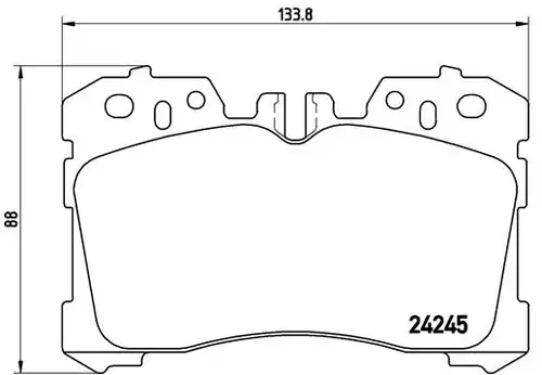 накладки BREMBO P 83 075