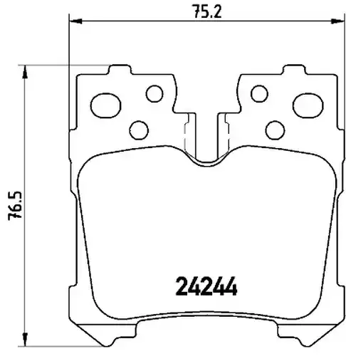 накладки BREMBO P 83 076