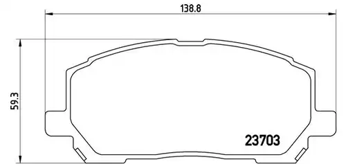 накладки BREMBO P 83 078