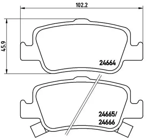 накладки BREMBO P 83 080