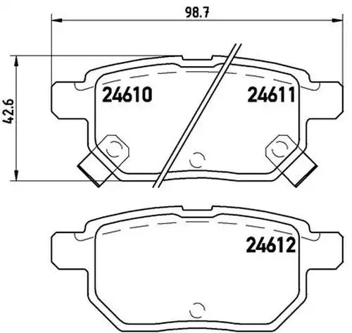 накладки BREMBO P 83 083