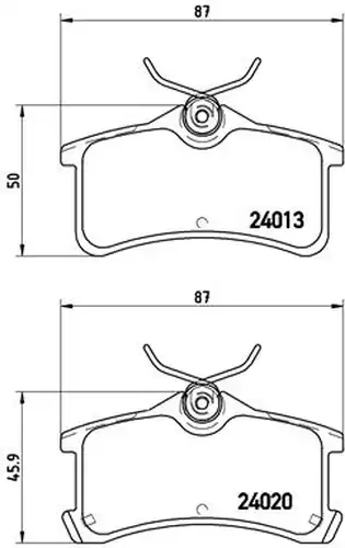 накладки BREMBO P 83 084