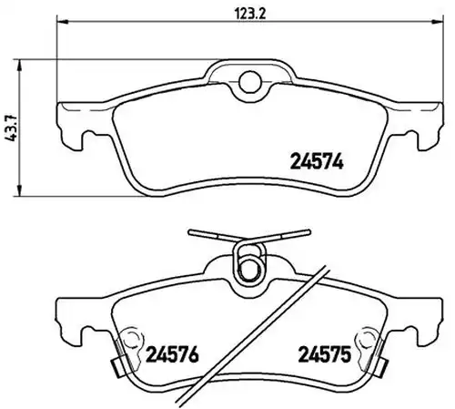 накладки BREMBO P 83 087