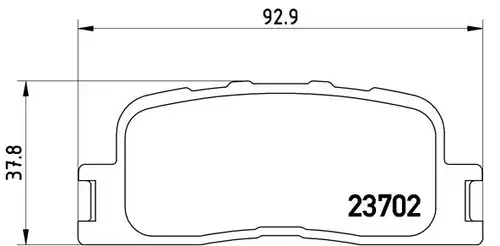 накладки BREMBO P 83 088