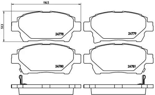 накладки BREMBO P 83 097