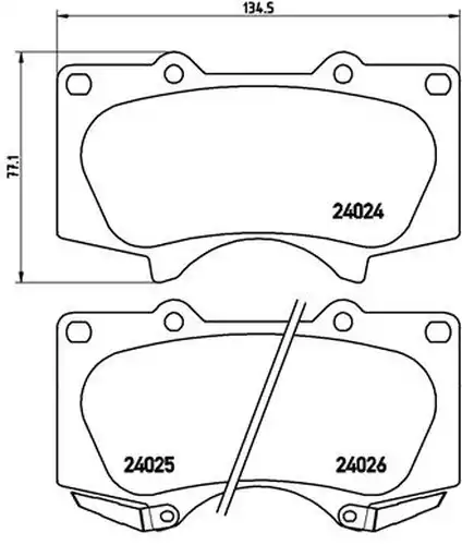 накладки BREMBO P 83 102