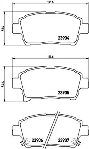 накладки BREMBO P 83 103