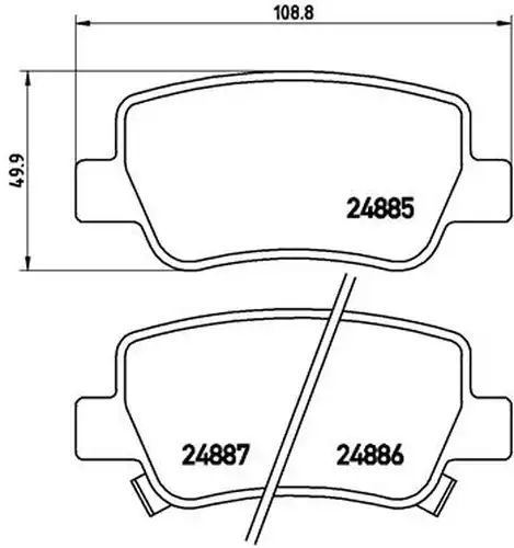 накладки BREMBO P 83 112