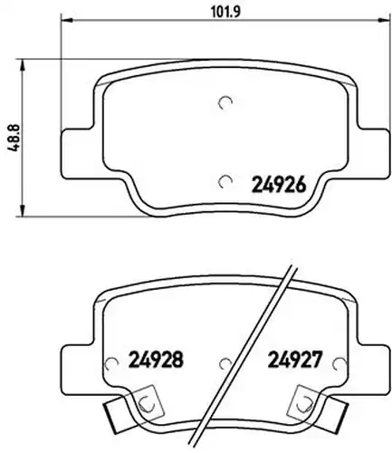 накладки BREMBO P 83 114