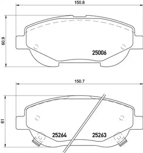 накладки BREMBO P 83 148