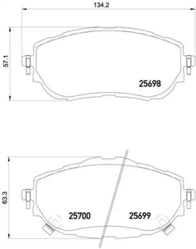 накладки BREMBO P 83 150