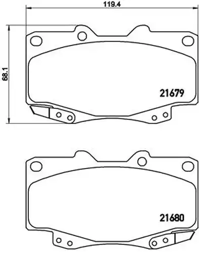 накладки BREMBO P 83 151