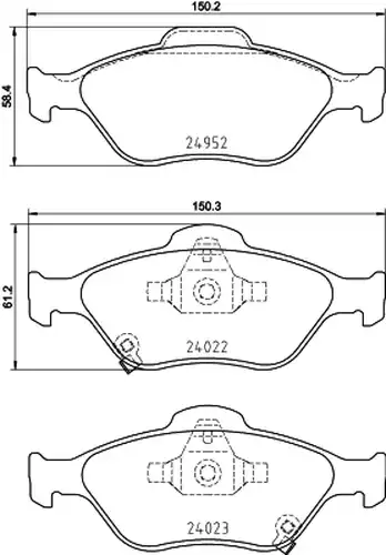 накладки BREMBO P 83 159