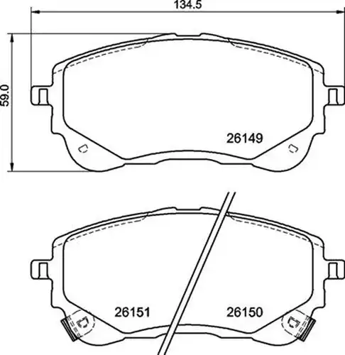 накладки BREMBO P 83 177