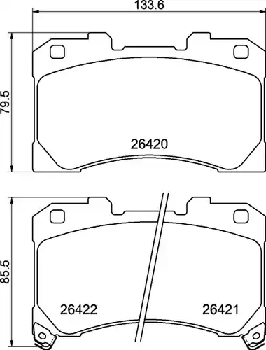 накладки BREMBO P 83 184