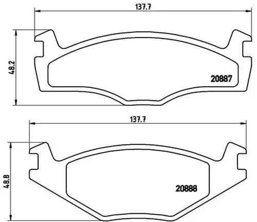 накладки BREMBO P 85 005