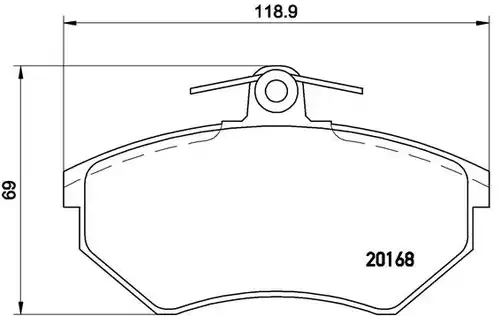 накладки BREMBO P 85 011