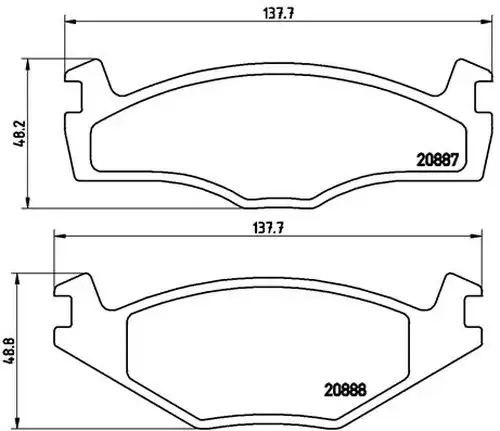 накладки BREMBO P 85 012