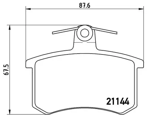 накладки BREMBO P 85 013