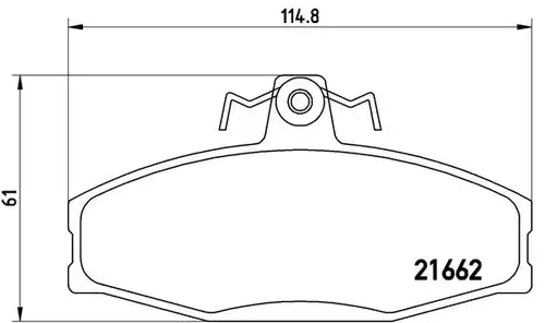 накладки BREMBO P 85 022