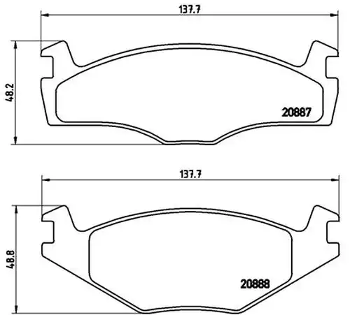 накладки BREMBO P 85 024